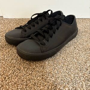 Slip Resistant Skechers Work Women’s Black Sneakers